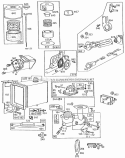 CarbACFuel TankPrimer Diagram and Parts List for 254422-0328-01  Briggs and Stratton Engine